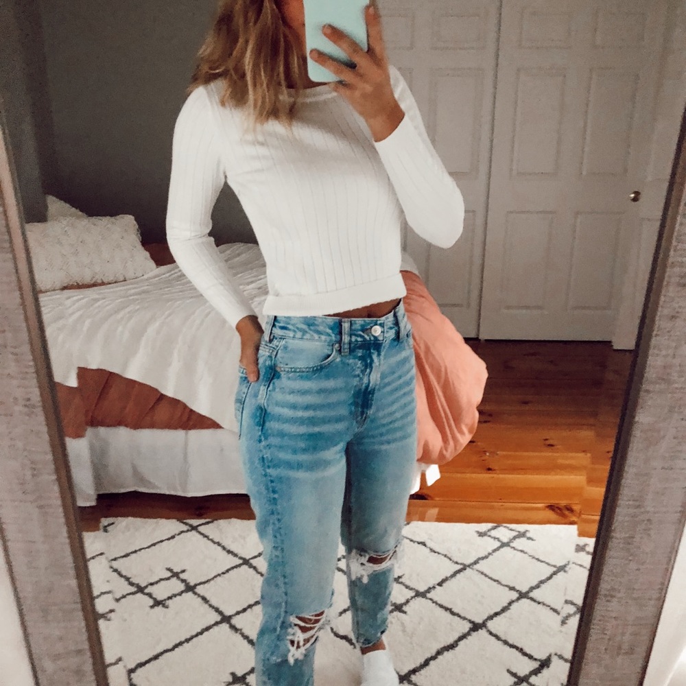 White long sleeve shirt